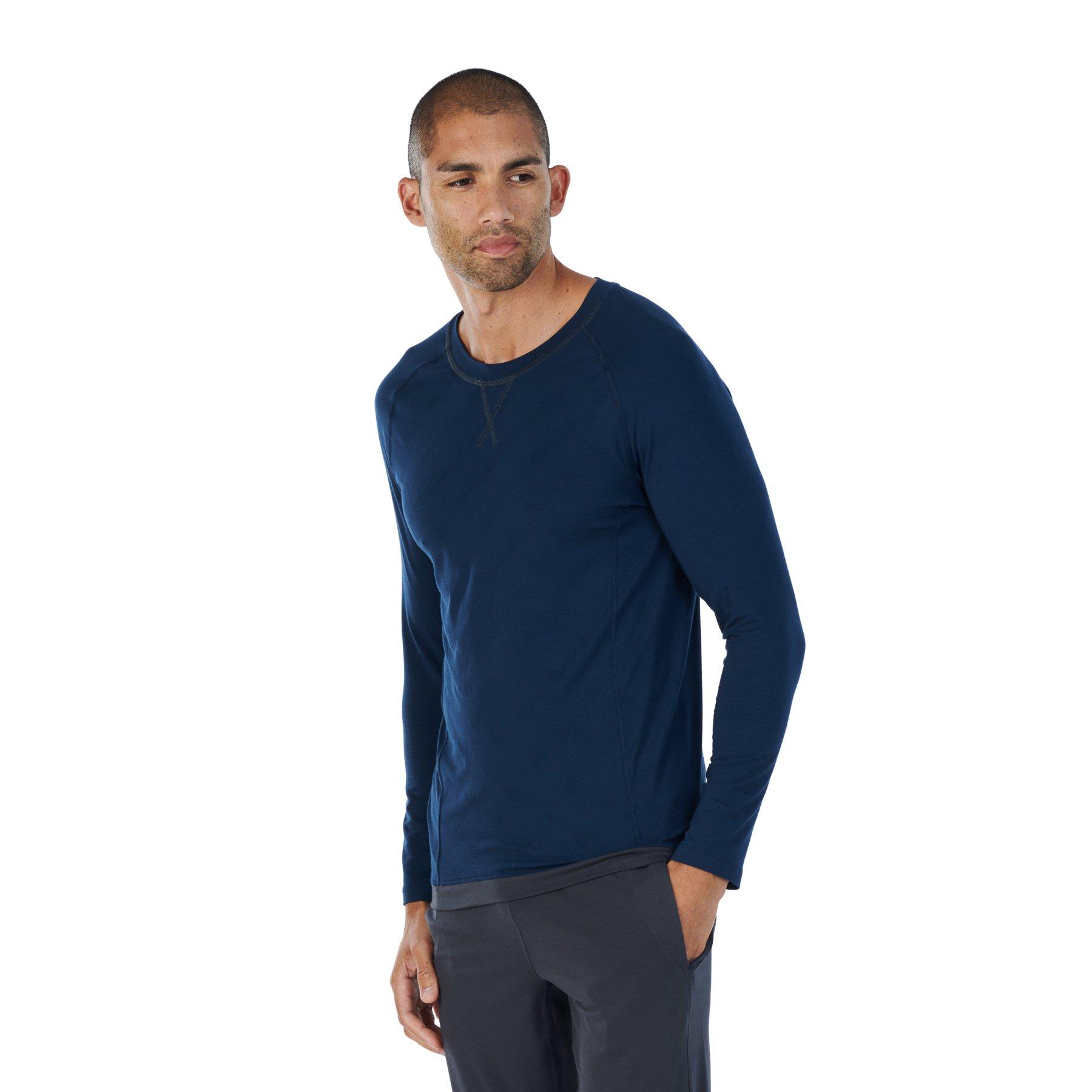 Balance Pyjama Langarm-shirt Nattwell Herren Mitternachtsblau M von Dagsmejan