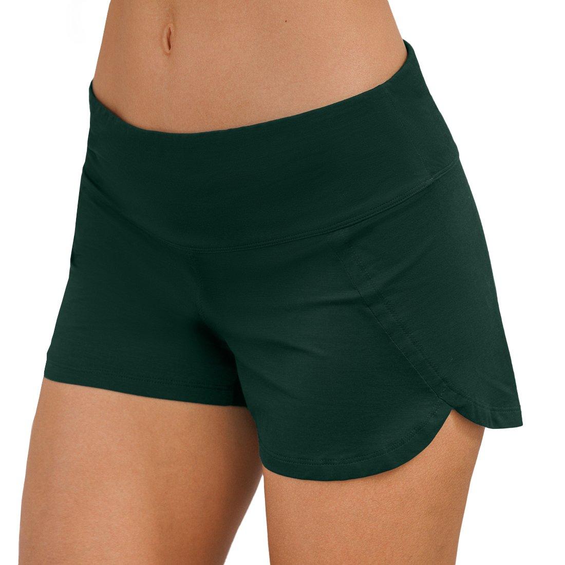 Stay Cool Pyjama Shorts Nattcool Damen Dunkelgrün S von Dagsmejan