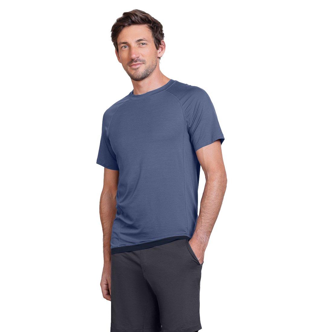 Stay Cool Pyjama T-shirt Nattcool Herren Horizon Blue XL von Dagsmejan