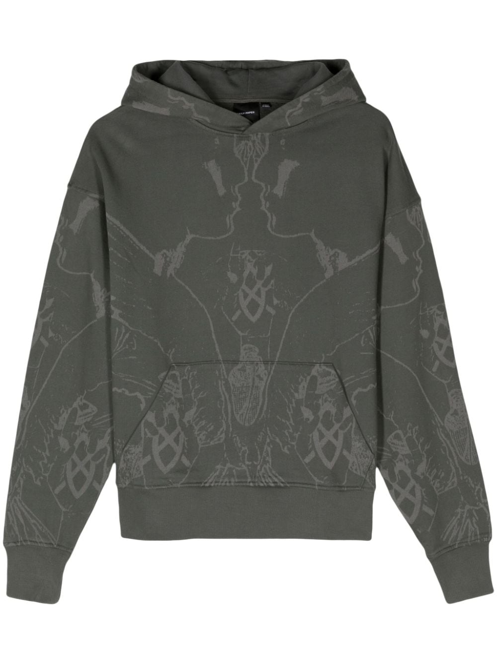 Daily Paper Secret Rythm cotton hoodie - Green von Daily Paper