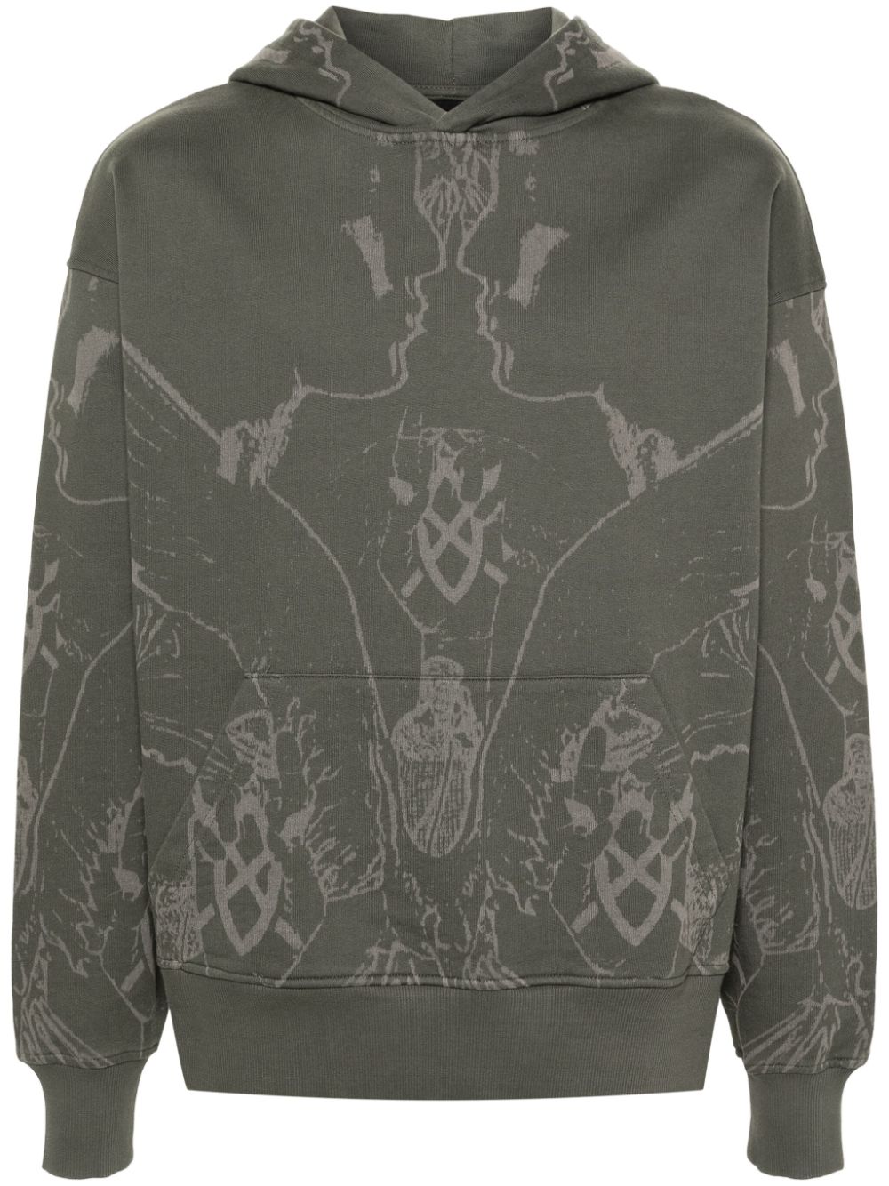 Daily Paper Secret Rythm graphic-print hoodie - Green von Daily Paper