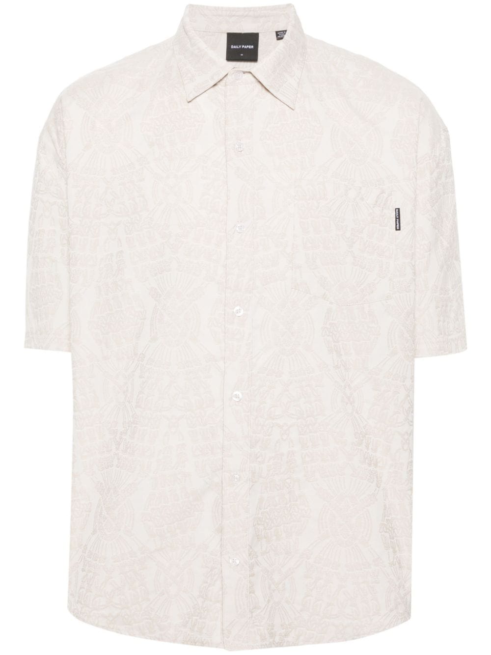 Daily Paper Zuri macramé-jacquard shirt - Neutrals von Daily Paper