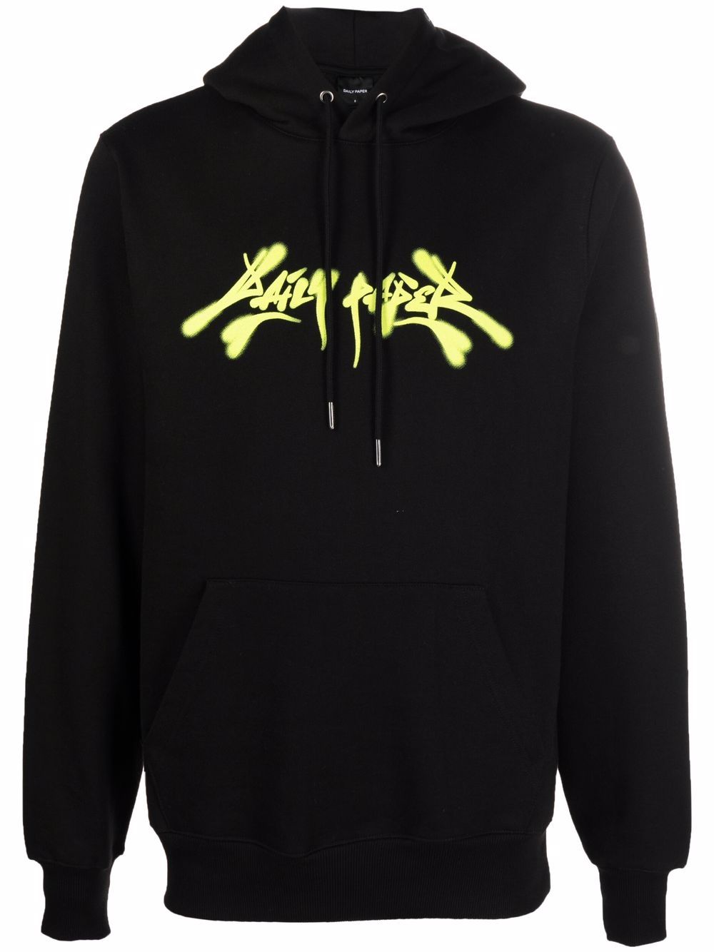 Daily Paper graffiti logo-print hoodie - Black von Daily Paper