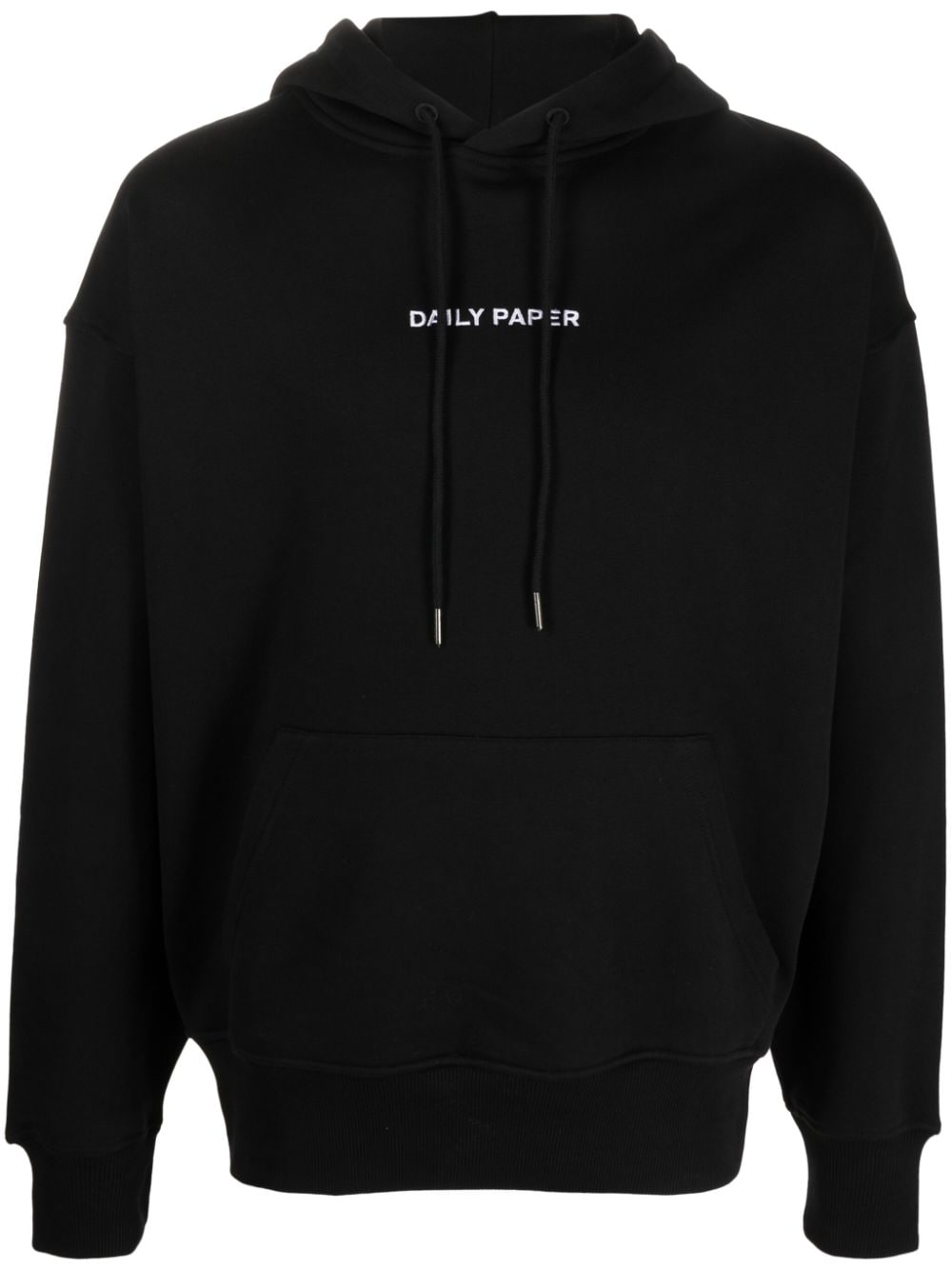 Daily Paper logo-print cotton hoodie - Black von Daily Paper