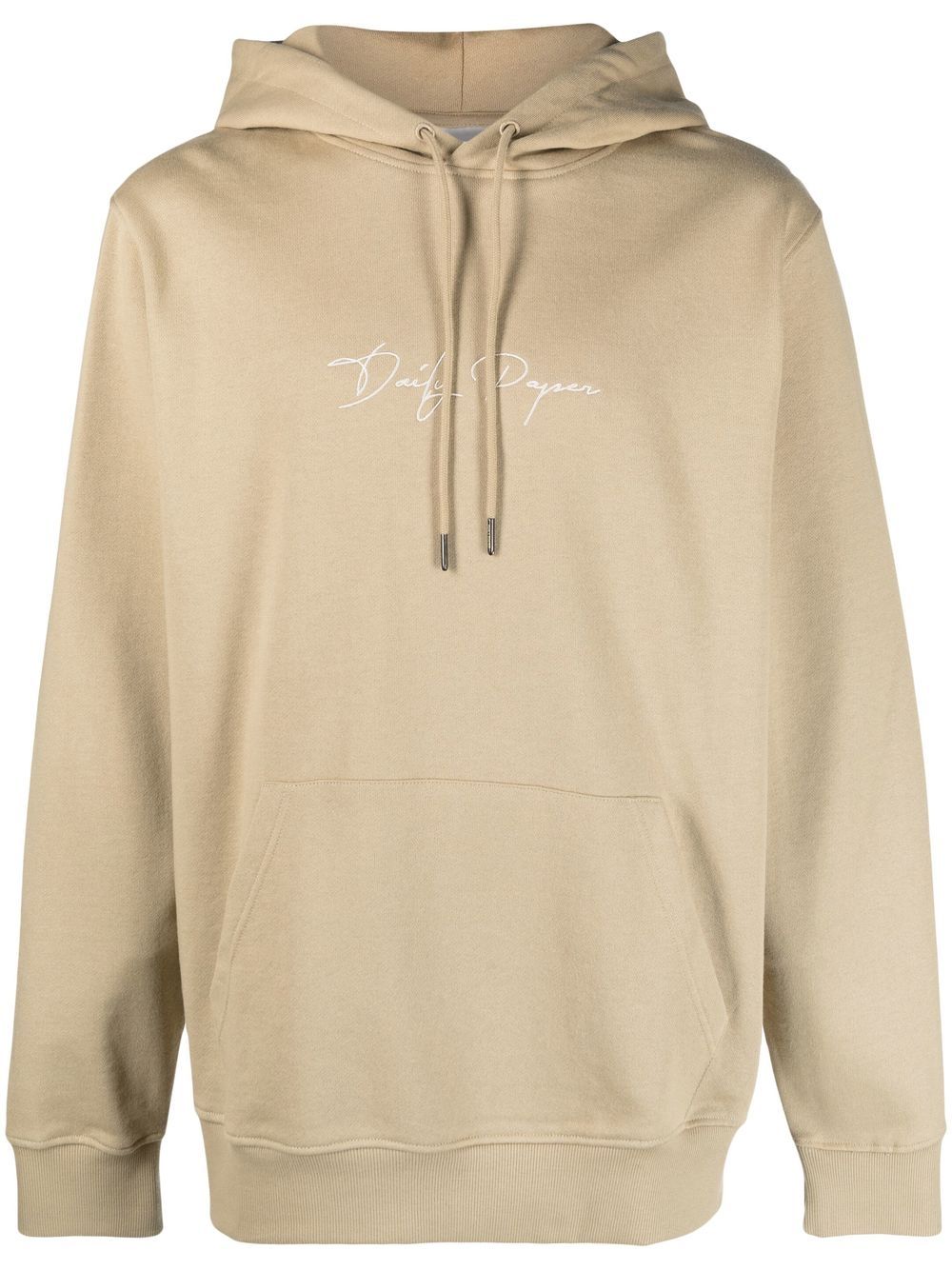 Daily Paper logo-print cotton hoodie - Neutrals von Daily Paper