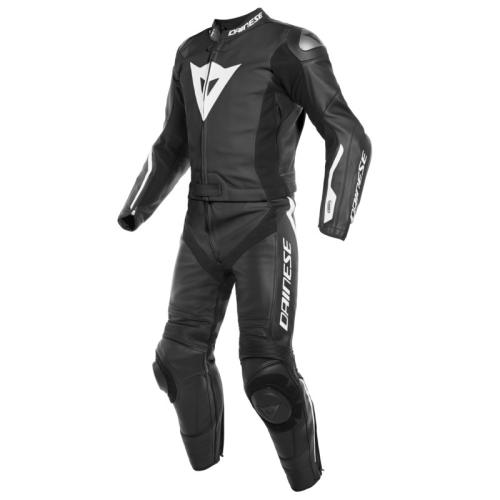 Dainese D-AIR Lederkombi 2-tlg. AVRO - schwarz-schwarz-weiss (Grösse: 50) von Dainese