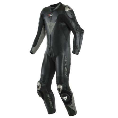 Dainese D-AIR Lederkombi perf. 1-tlg. MUGELLO RR - schwarz-grau (Grösse: 48) von Dainese