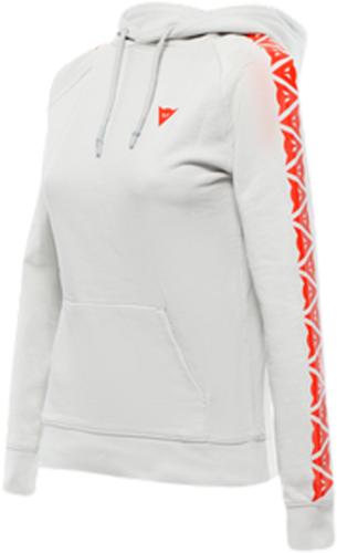 Dainese Damen Dainese Hoodie Stripes hell - grau-fluorot (Grösse: M) von Dainese