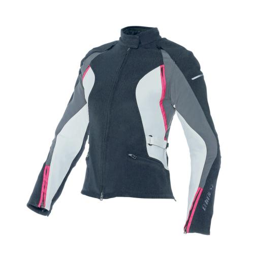 Dainese Damen TEX Jacke ARYA - schwarz-grau-rosa (Grösse: 48) von Dainese