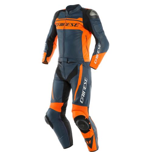 Dainese Lederkombi 2-tlg. MISTEL - dunkelblau-orange (Grösse: 56) von Dainese