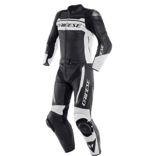 Dainese Lederkombi 2-tlg. MISTEL - schwarz matt-weiss (Grösse: 60) von Dainese