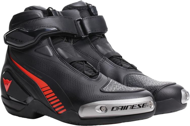 Dainese Schuhe Superya - schwarz-fluo rot (Grösse: 46) von Dainese