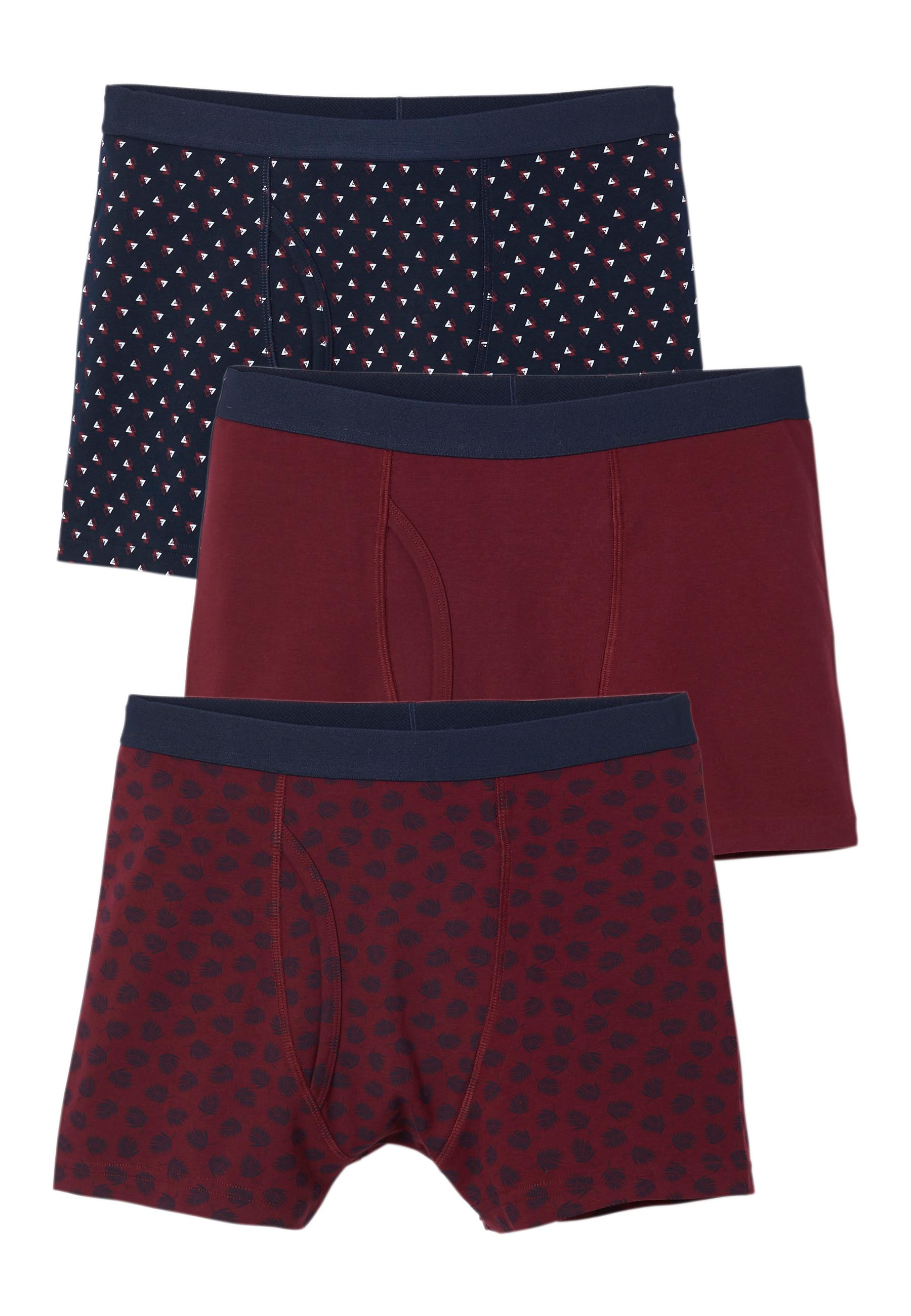 3er-pack Boxershorts Mit Eingriff. Herren Rot M von Damart