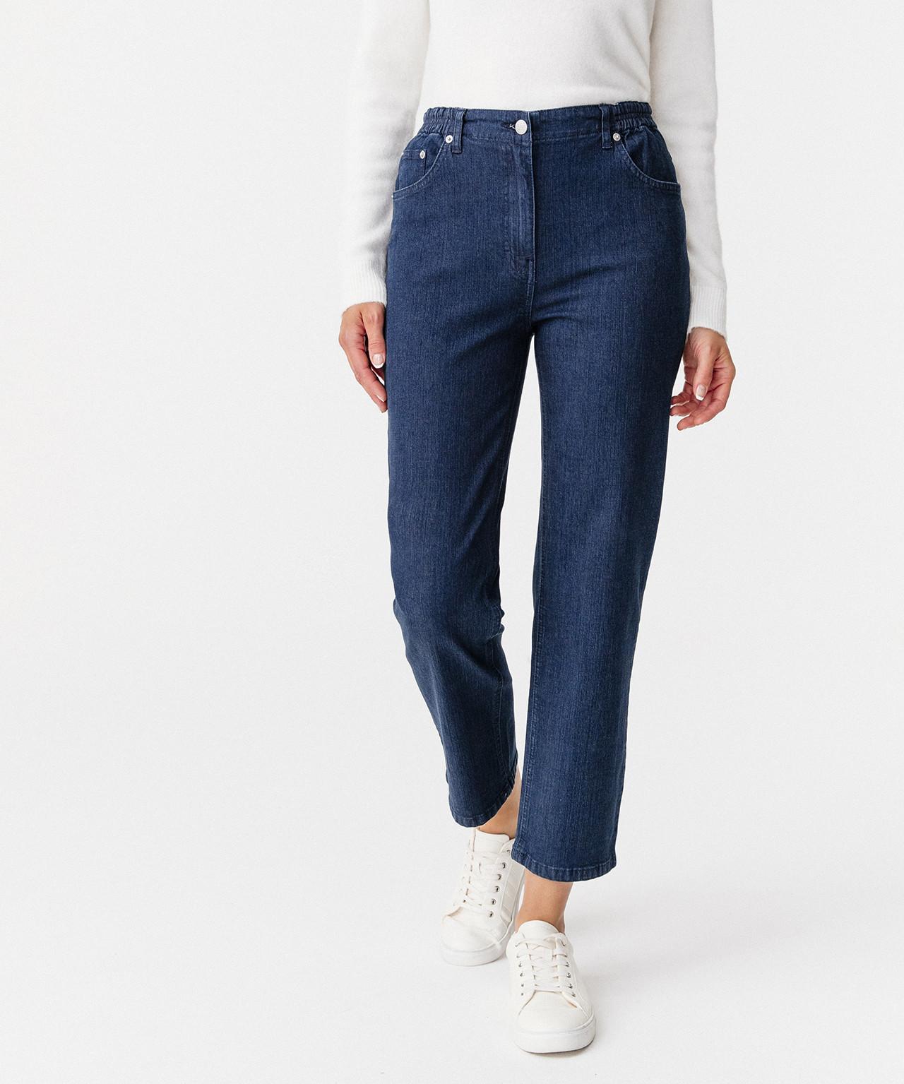 5-pocket-jeans In 2 Körpergrößen. Damen Blau 46 von Damart