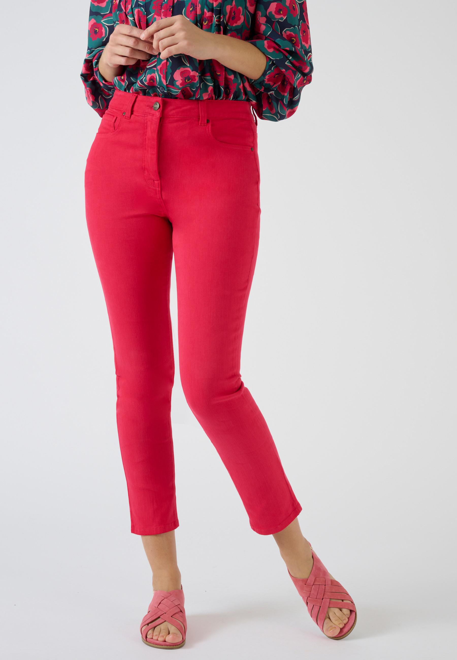 7/8-slim-jeans, Perfect Fit By . Damen Rosa 50 von Damart