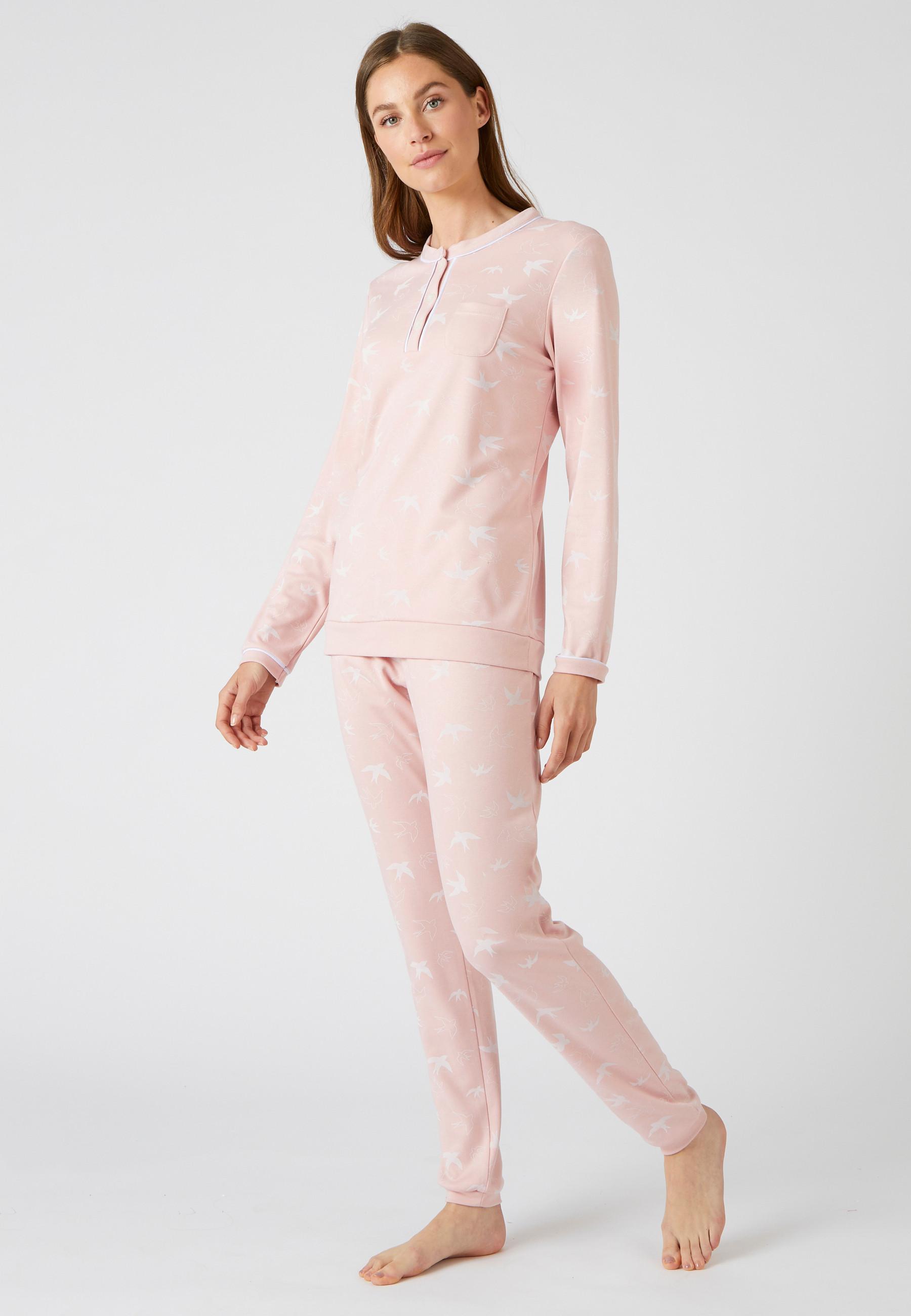Pyjama Aus Bedrucktem Thermolactyl-interlock. Damen Rosa 34/36 von Damart