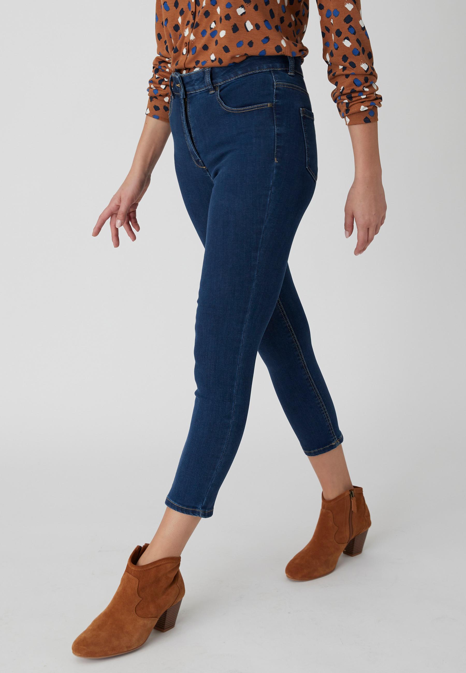7/8-slim-jeans, Perfect Fit By . Damen Blau 40 von Damart