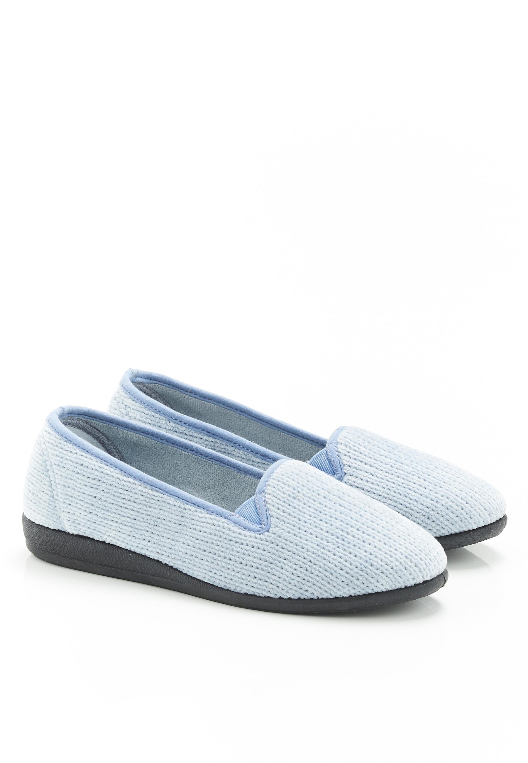 Ballerinas In Feincordoptik, Mit Formgedächtnis. Damen Blau 36 von Damart