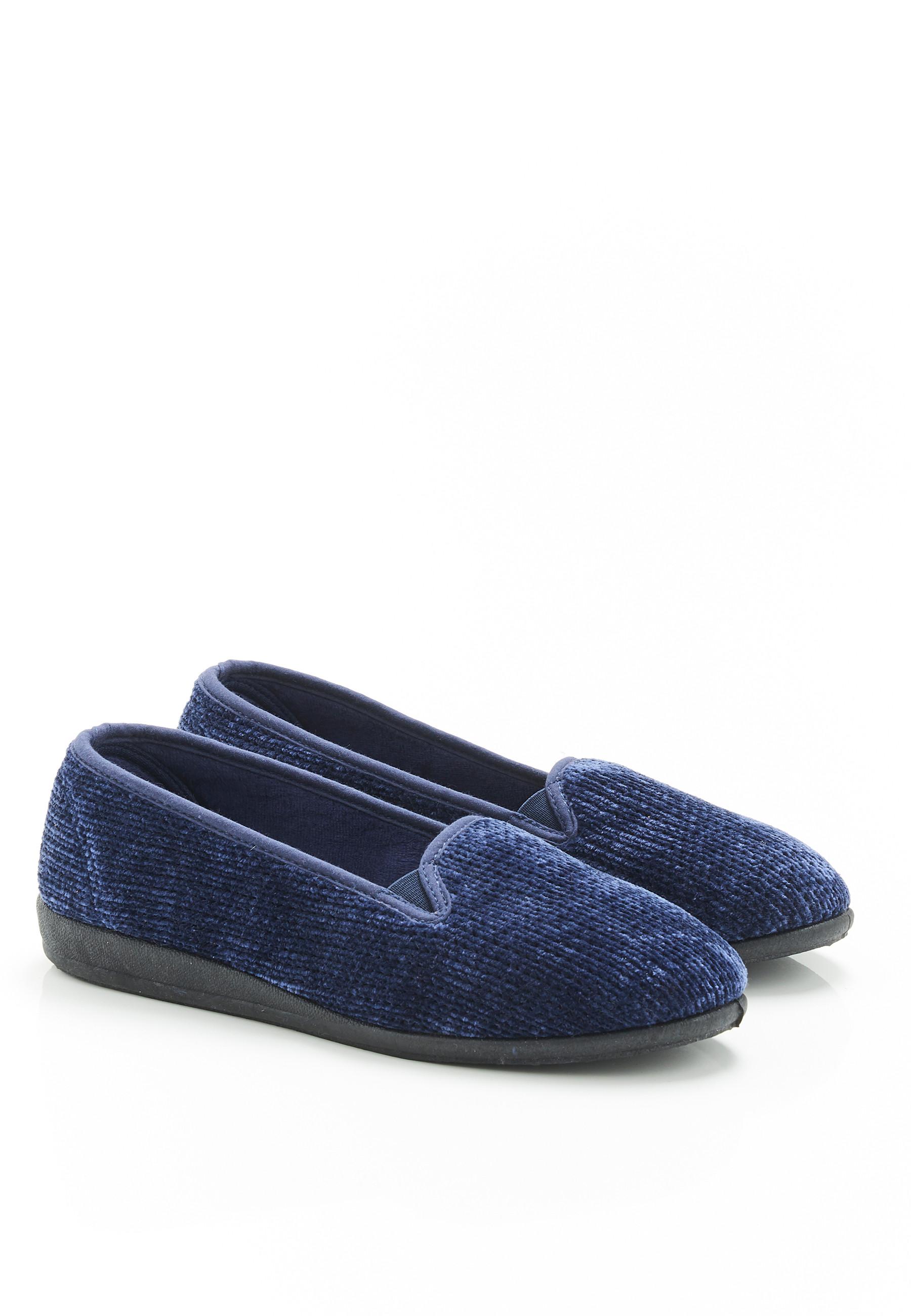 Ballerinas In Feincordoptik, Mit Formgedächtnis. Damen Blau 37 von Damart