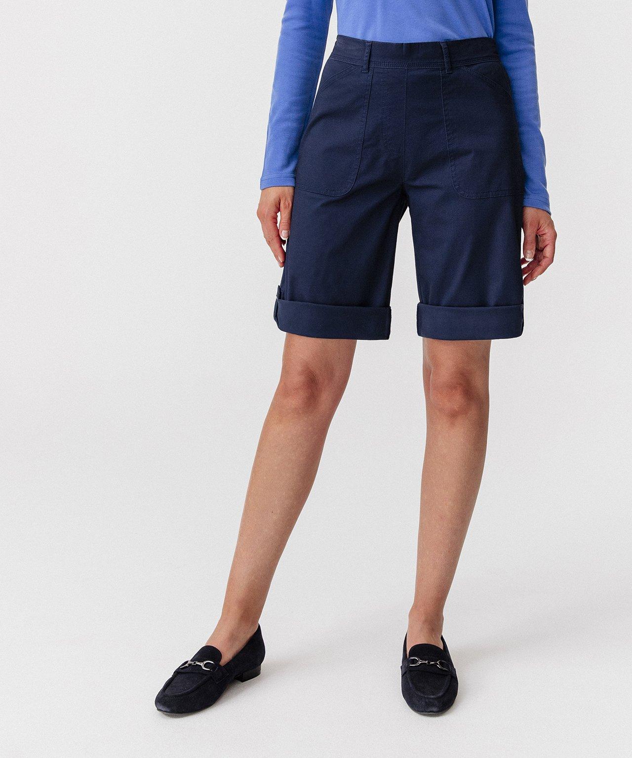 Bermudas, In Shorts Verwandelbar. Damen Blau 48 von Damart