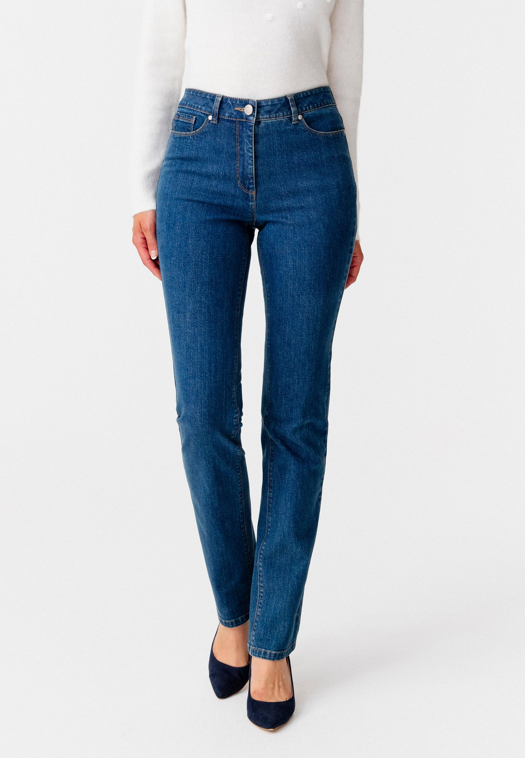 Gerade Geschnittene Jeans, Perfect Fit By . Damen Blau 36 von Damart