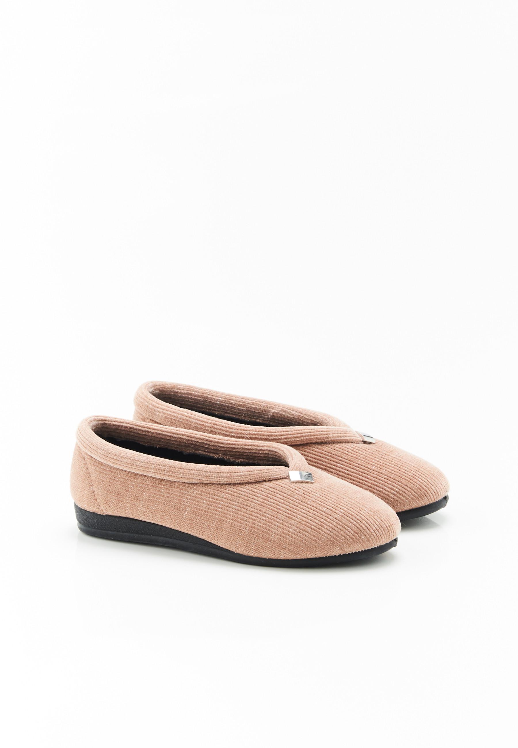 Hausballerinas Aus Feinem Cordsamt Damen Braun 36 von Damart