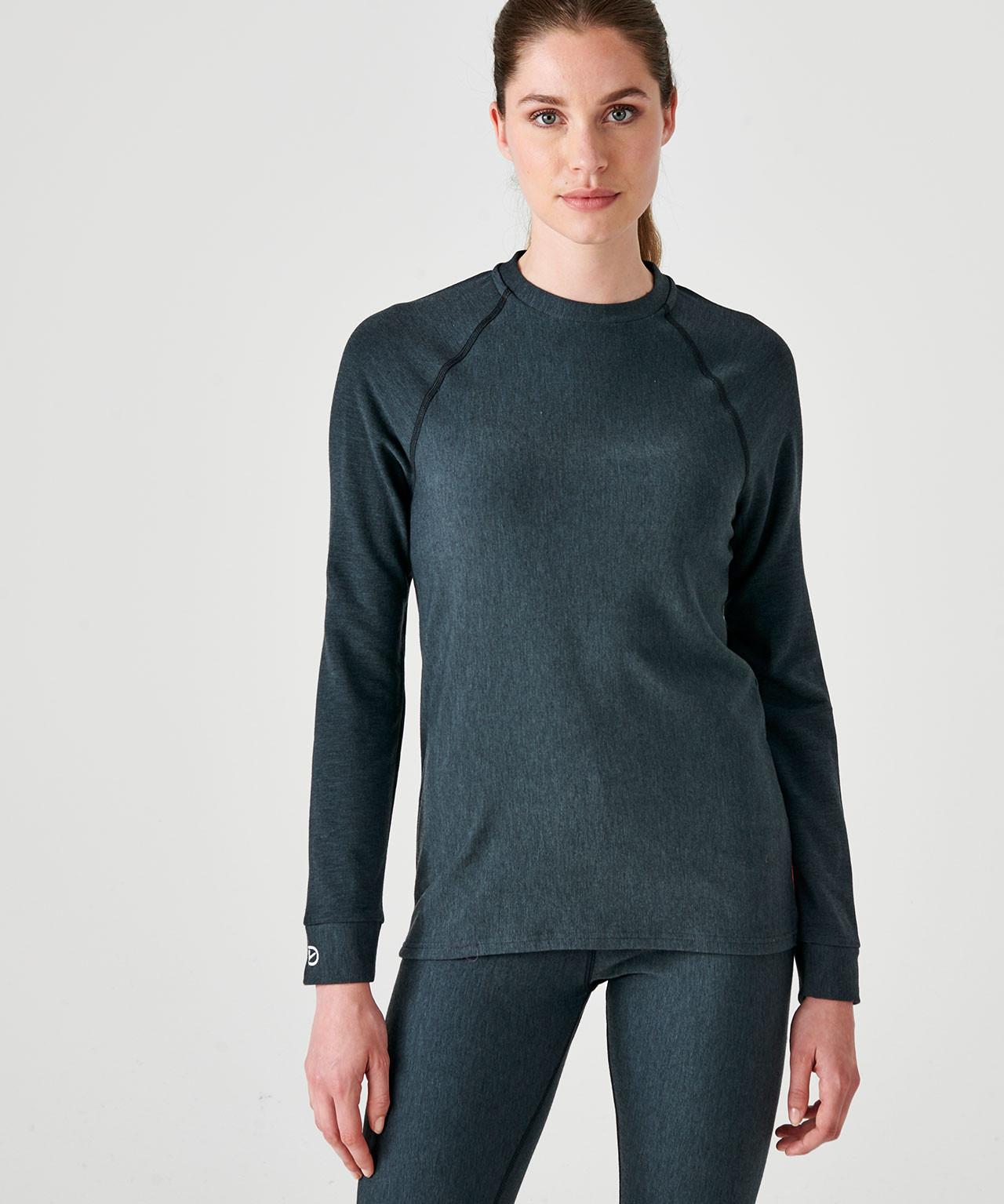 Thermolactyl-shirt Comfort Mit Rundhalsausschnitt, Wärmegrad 4, . Damen Schwarz 46/48 von Damart