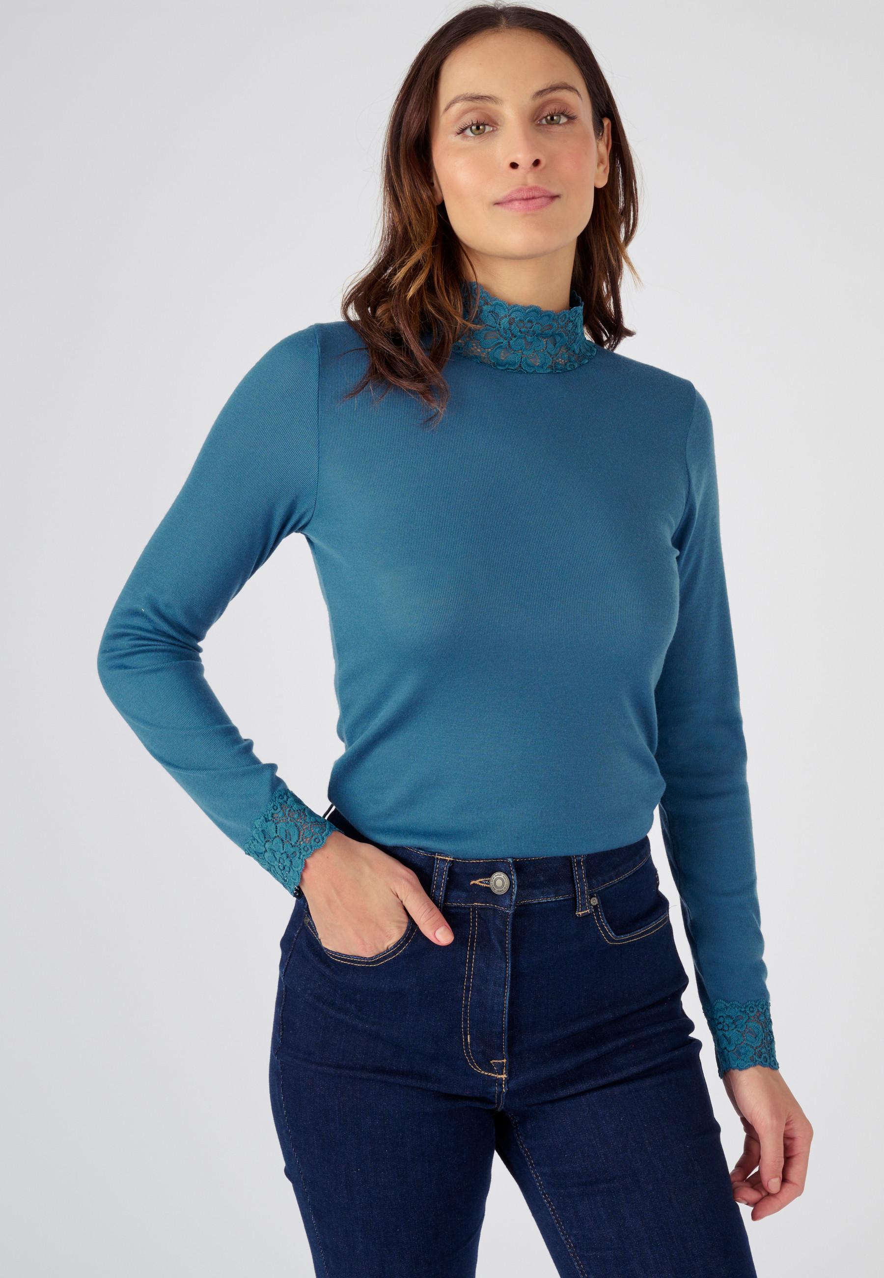 Langärmeliges Shirt Aus Thermolactyl-feinripp. Damen Blau 42/44 von Damart