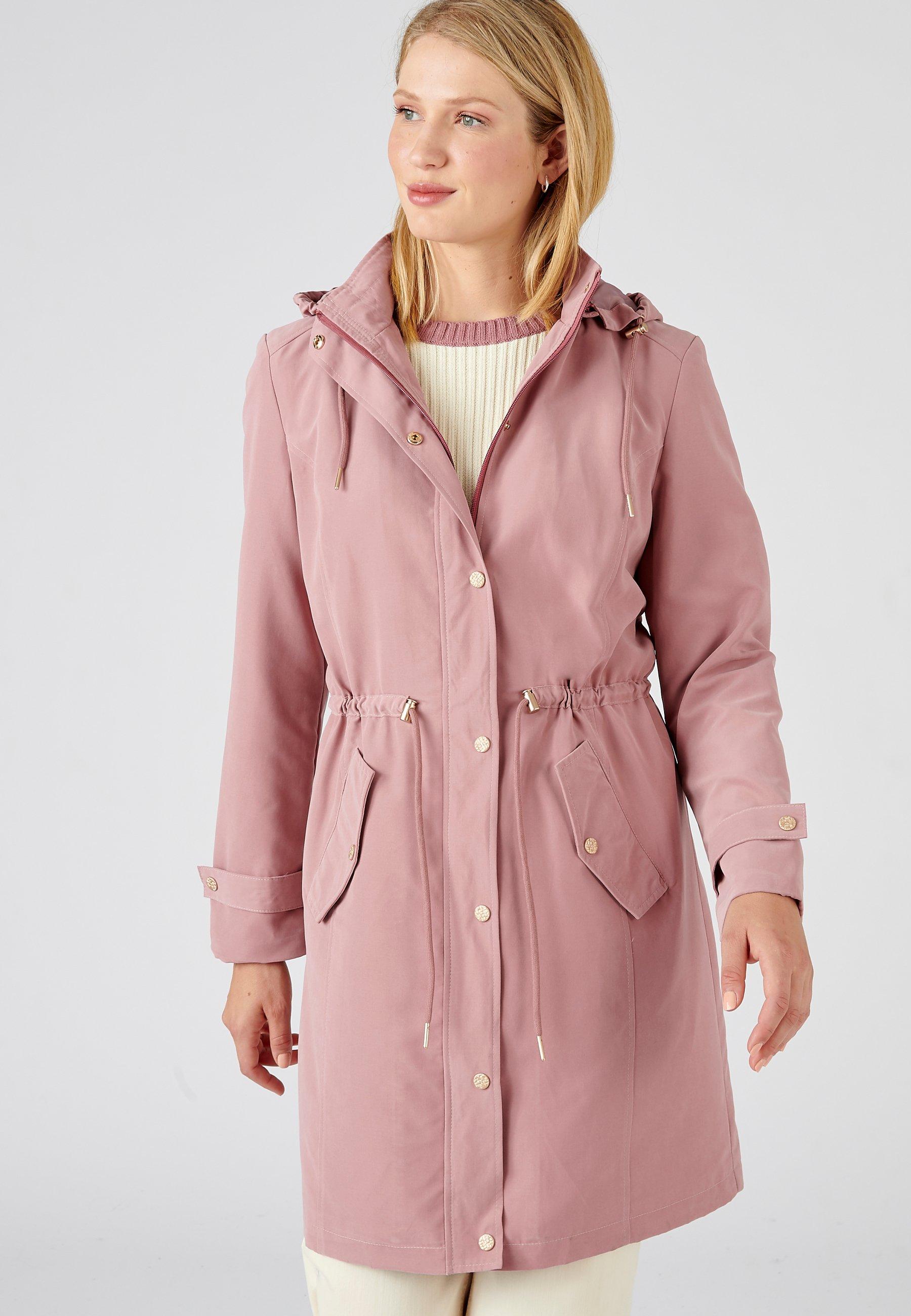 Langer Parka Mit Weichem Griff Damen Rosa 50/52 von Damart