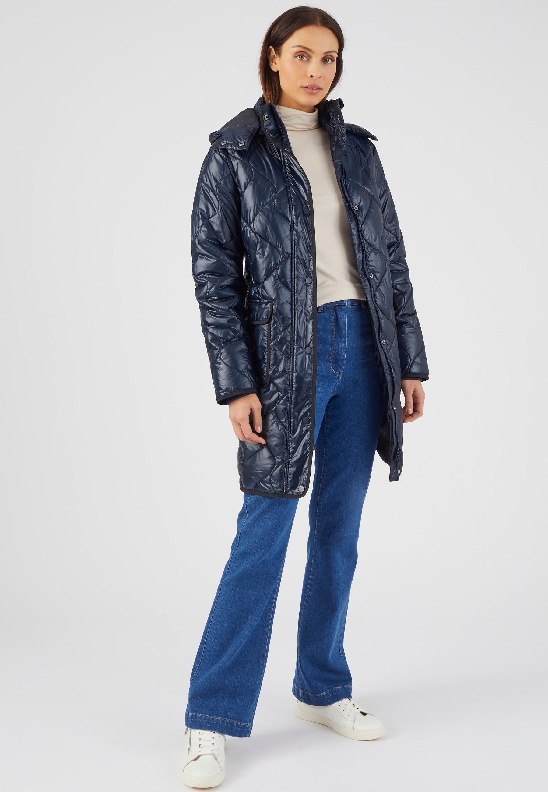 Maxi-steppjacke, Glänzend, Mit Thermolactyl-futter. Damen Blau 42/44 von Damart