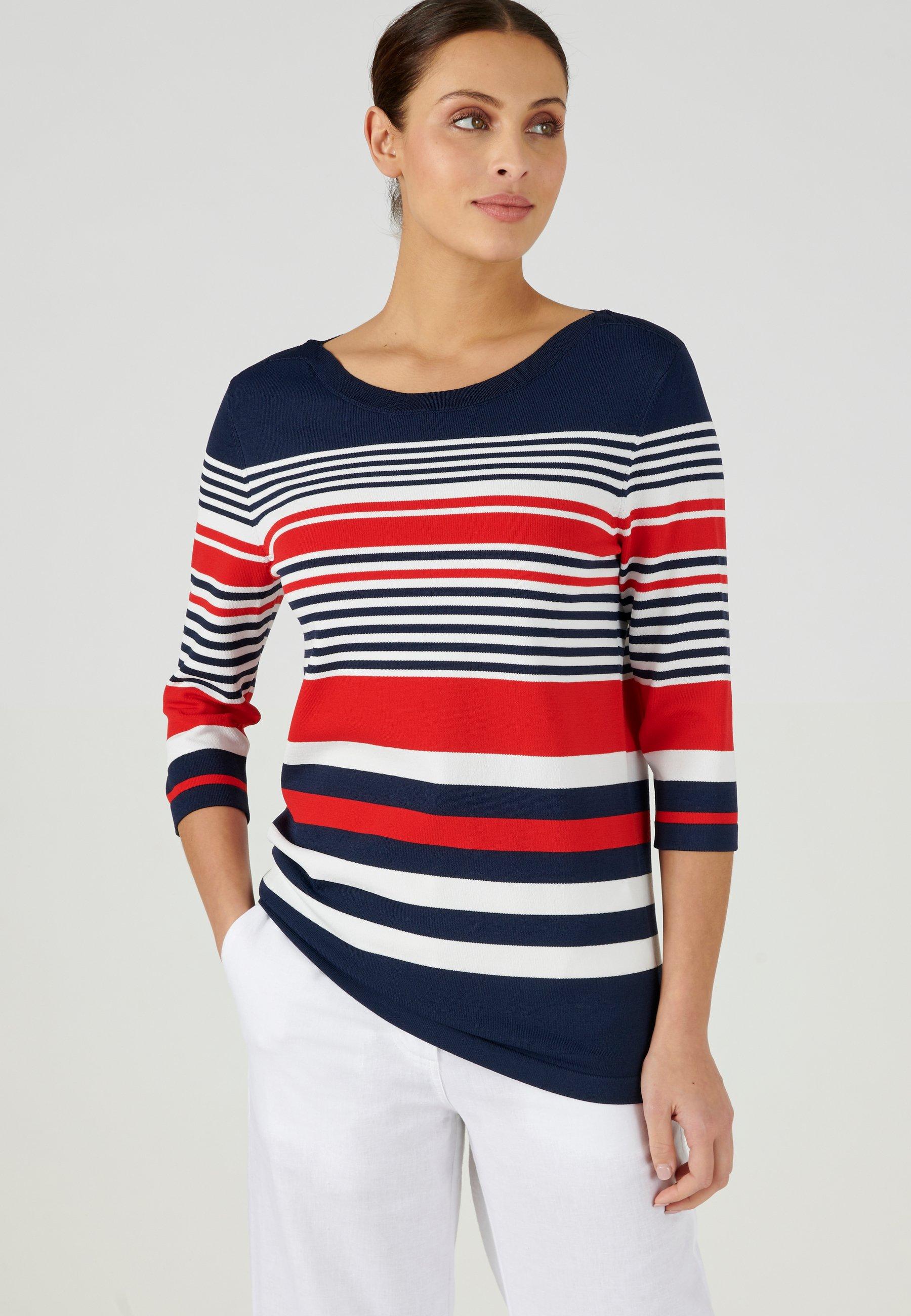 Pullover Im Marine-look. Damen Rot 34 von Damart