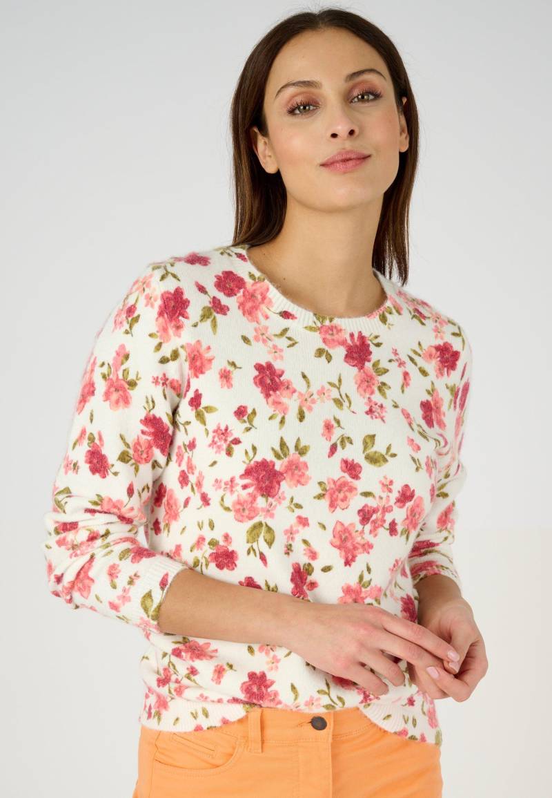 Pullover Mit Blumenprint Damen Rosa 38 von Damart