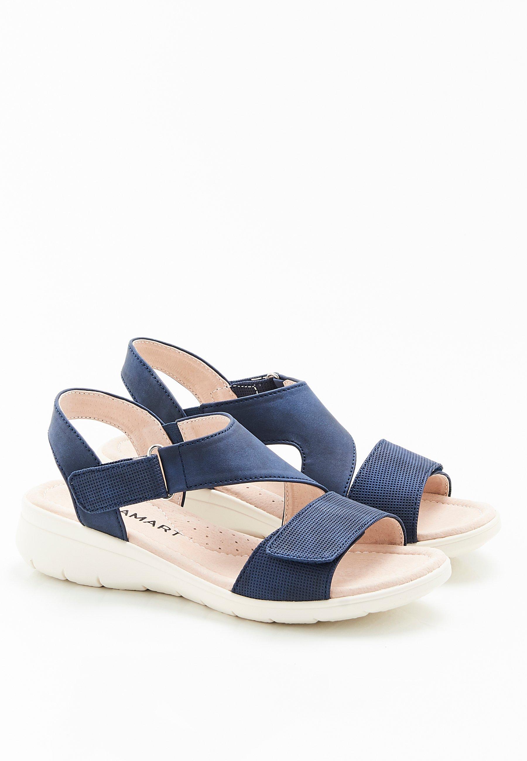 Sandalen Mit Keilabsatz, Komplett Zu Öffnen. Damen Blau 41 von Damart