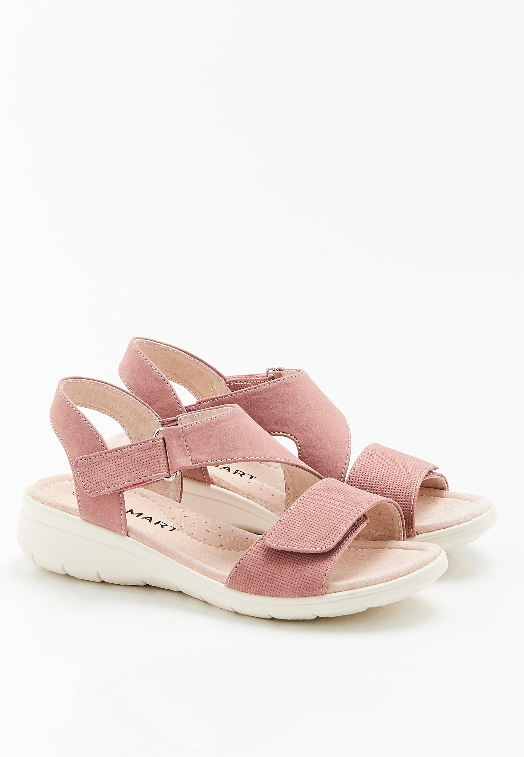 Sandalen Mit Keilabsatz, Komplett Zu Öffnen. Damen Rosa 39 von Damart