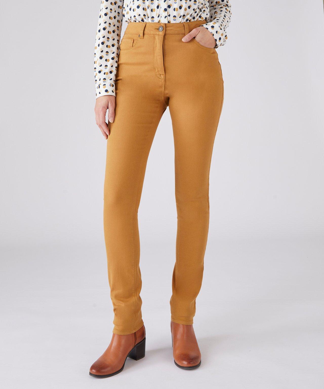Slim-jeans, Perfect Fit By . Damen Braun 38 von Damart