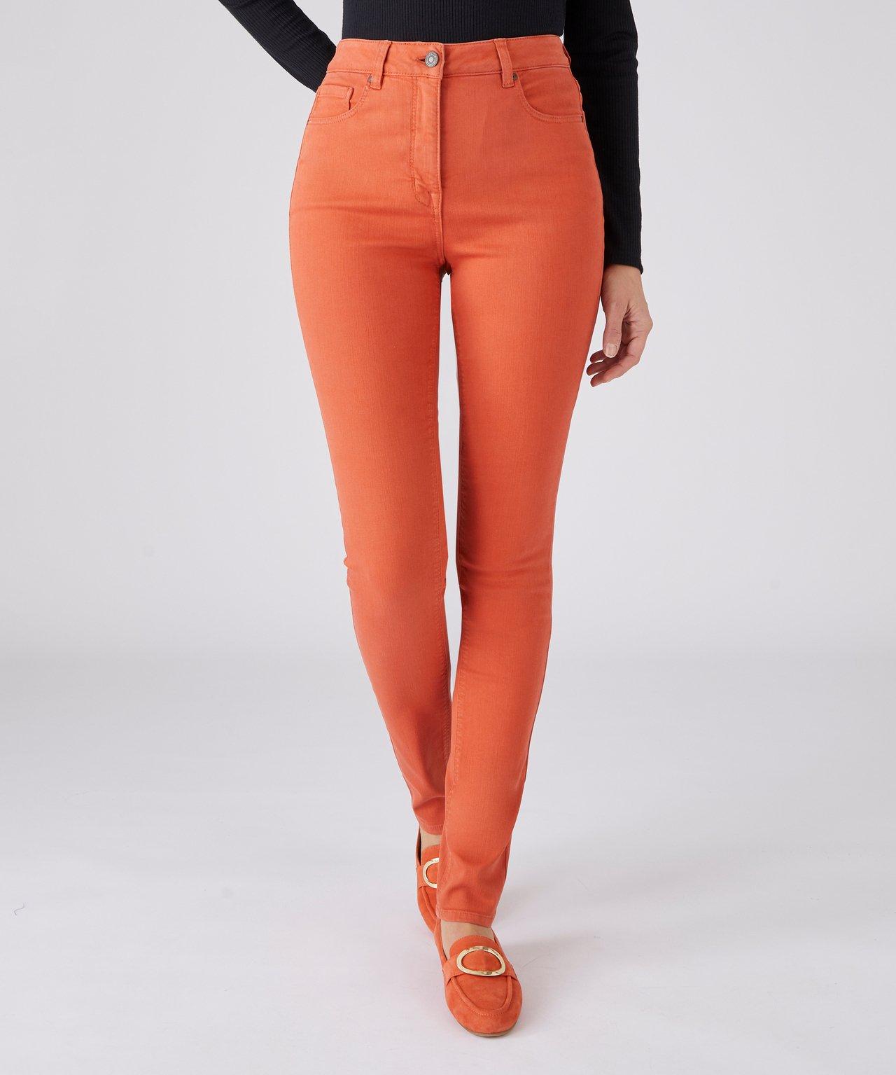 Slim-jeans, Perfect Fit By . Damen Orange 38 von Damart