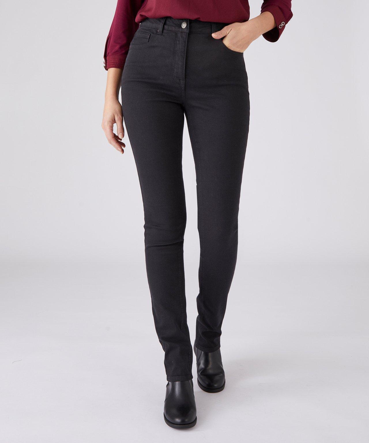 Slim-jeans, Perfect Fit By . Damen Schwarz 52 von Damart