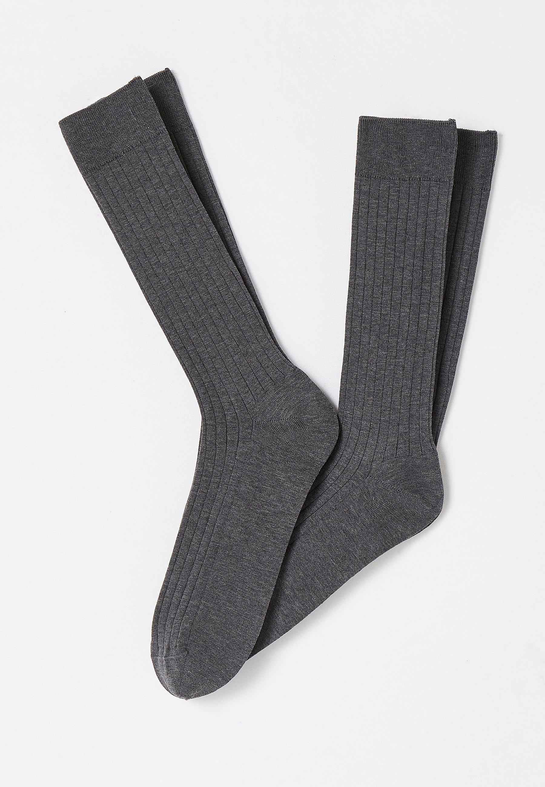 Socken Aus Fil-d`ecosse-mischung. Herren Grau 39-41 von Damart