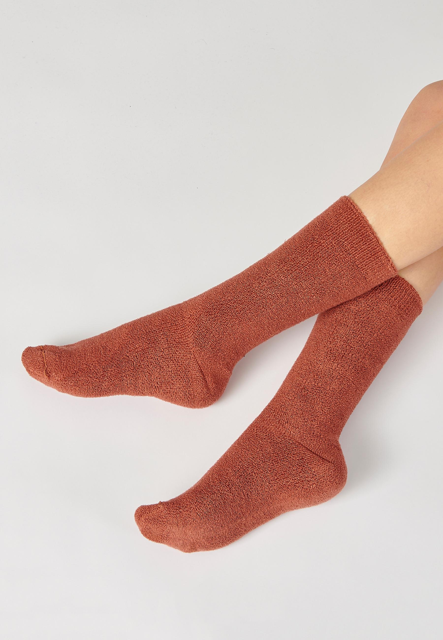 Socken Aus Jerseystrick. Damen Orange 44-46 von Damart