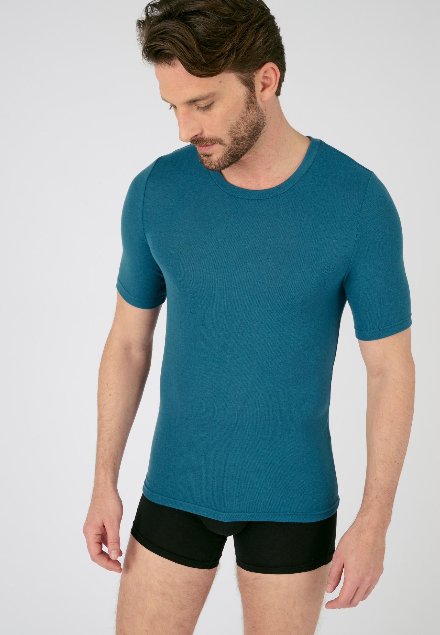 T-shirt Mit Rundhalsausschnitt. Herren Blau XL von Damart