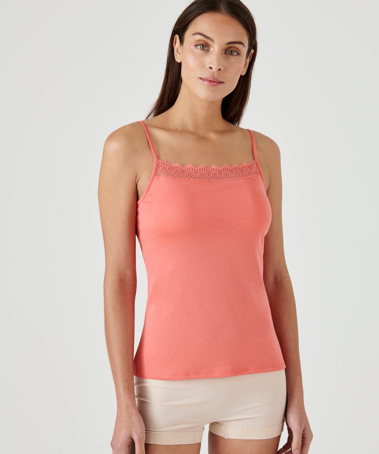 Träger-shirt Mit Integriertem Bustier, Perfect Fit By . Damen Rosa 42/44 von Damart