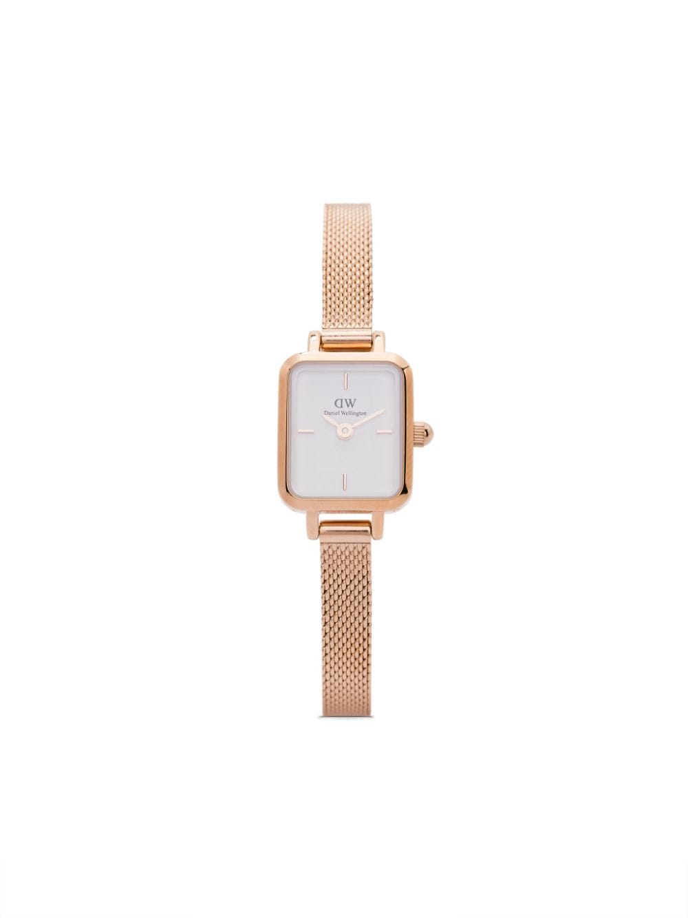 Daniel Wellington Quadro Mini Melrose 18mm - White von Daniel Wellington