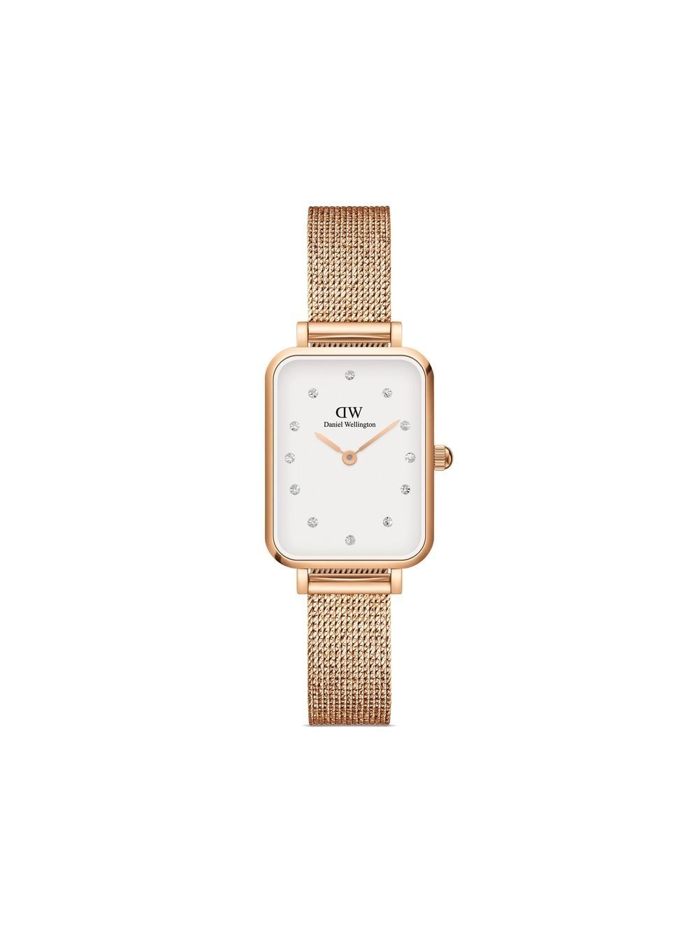 Daniel Wellington Quadro Pressed Melrose Lumine 26mm - White von Daniel Wellington