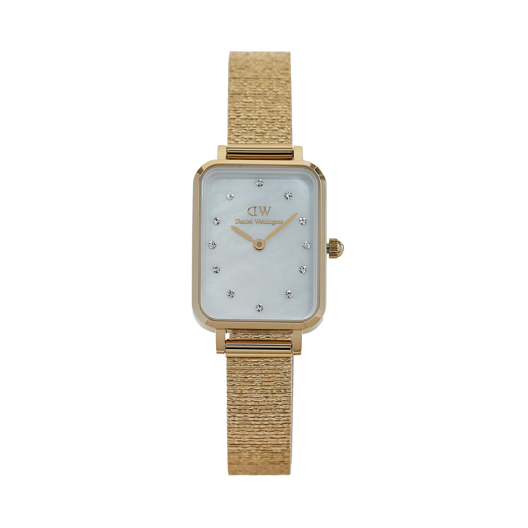 Uhr Daniel Wellington Quadro Lumine Pressed Piano DW00100582 Gold/White von Daniel Wellington