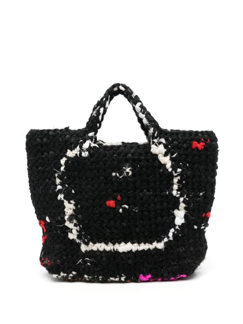 Daniela Gregis crochet-knit open-top tote bag - Black von Daniela Gregis