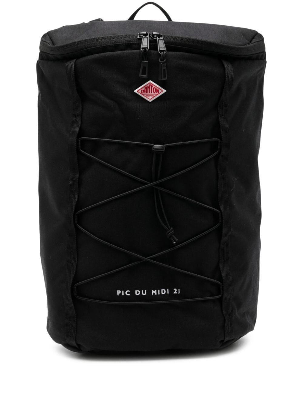 Danton logo-appliqué backpack - Black von Danton