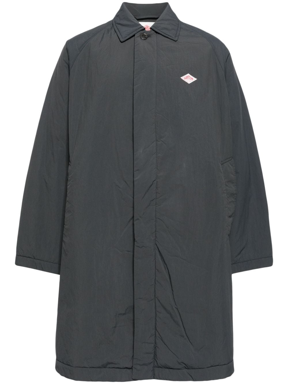 Danton logo-appliqué padded car coat - Grey von Danton