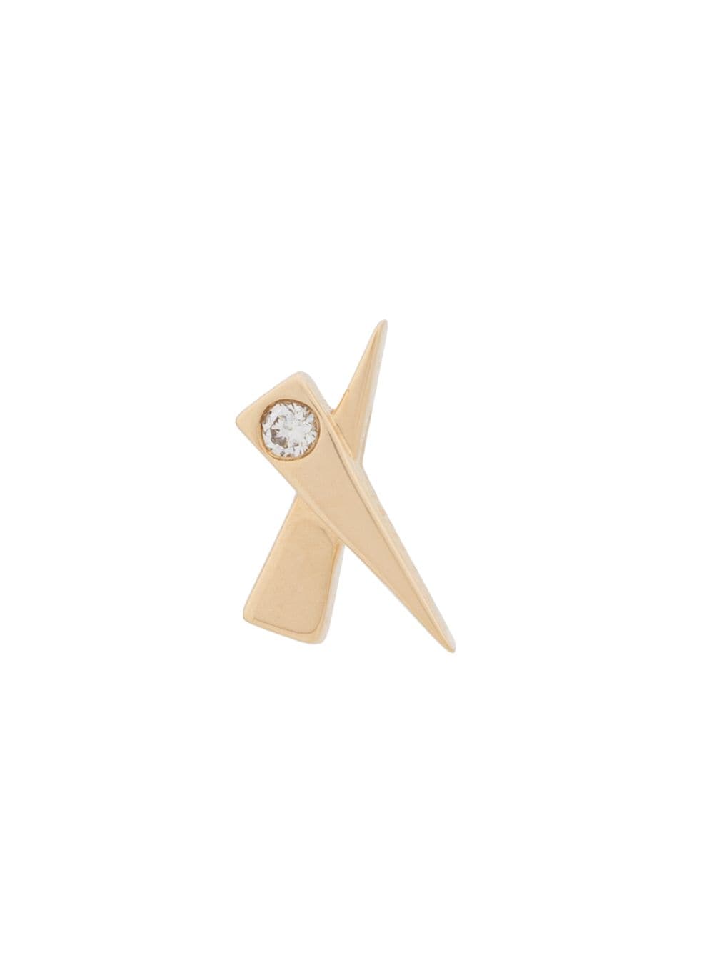 Daou 18kt yellow gold Kiss diamond earring von Daou