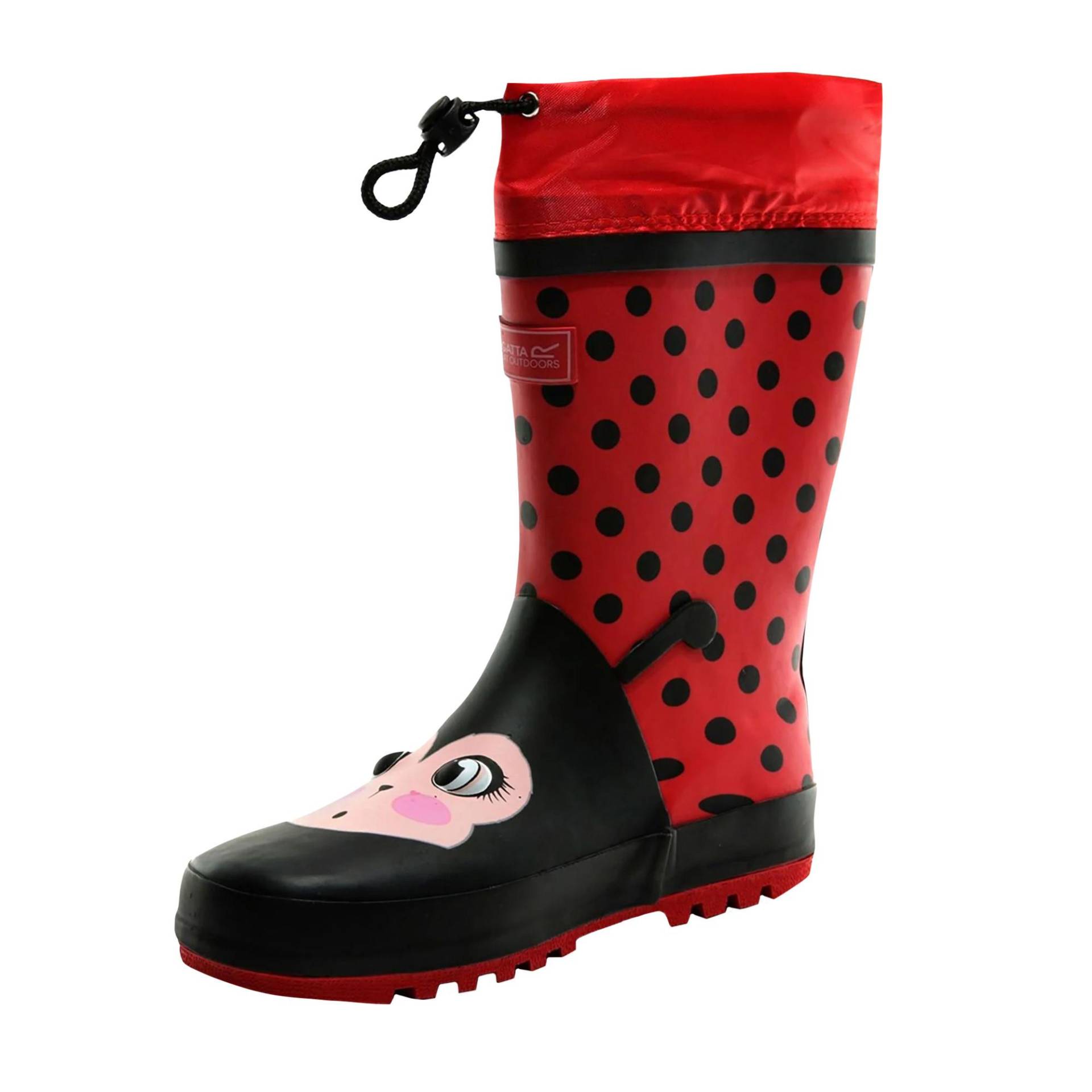 Mudplay Dinosaurier Gummistiefel Unisex Rot Bunt 30 von Dare 2B