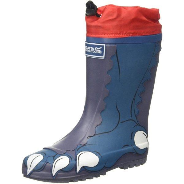 Mudplay Dinosaurier Gummistiefel Unisex Blau 28 von Dare 2B